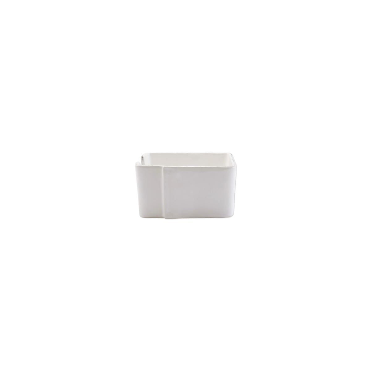 VIETRI Lastra White Cocktail Napkin Holder