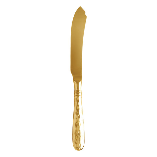 VIETRI Martellato Gold Cake Knife