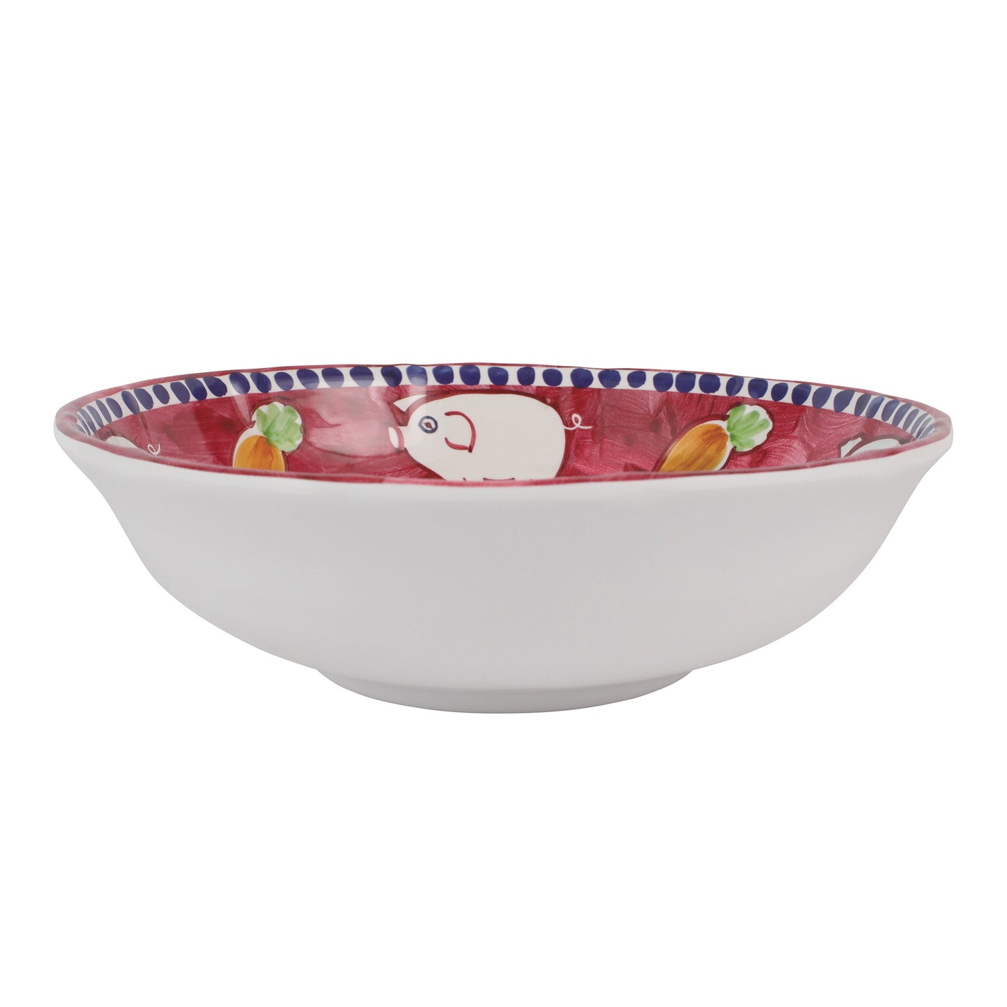 VIETRI Melamine Campagna Porco Large Serving Bowl