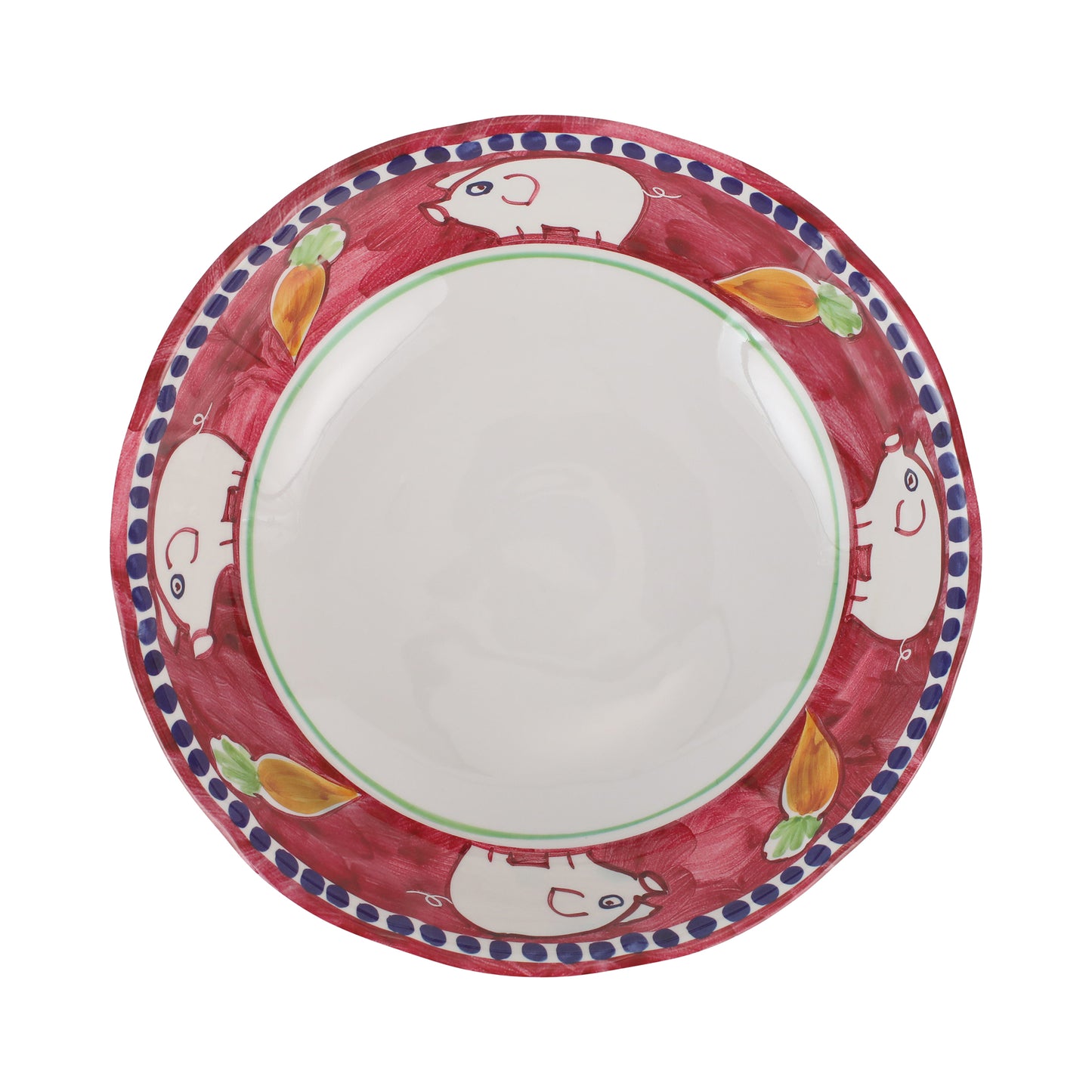 VIETRI Melamine Campagna Porco Large Serving Bowl