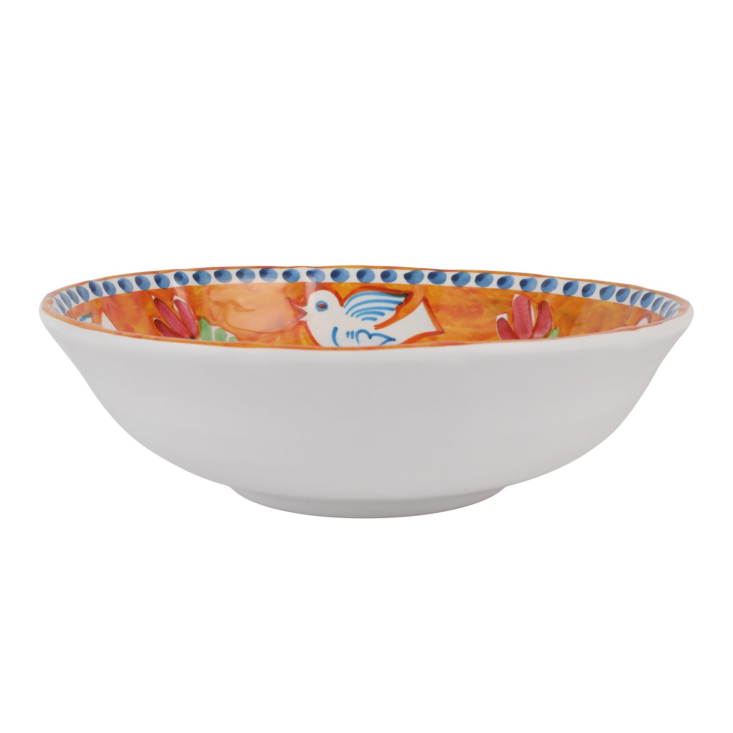 VIETRI Melamine Campagna Uccello Large Serving Bowl