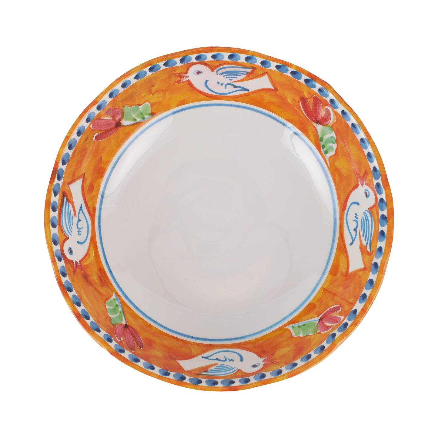 VIETRI Melamine Campagna Uccello Large Serving Bowl