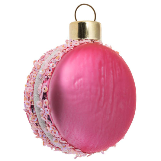 Hot Pink Macaron Ornament