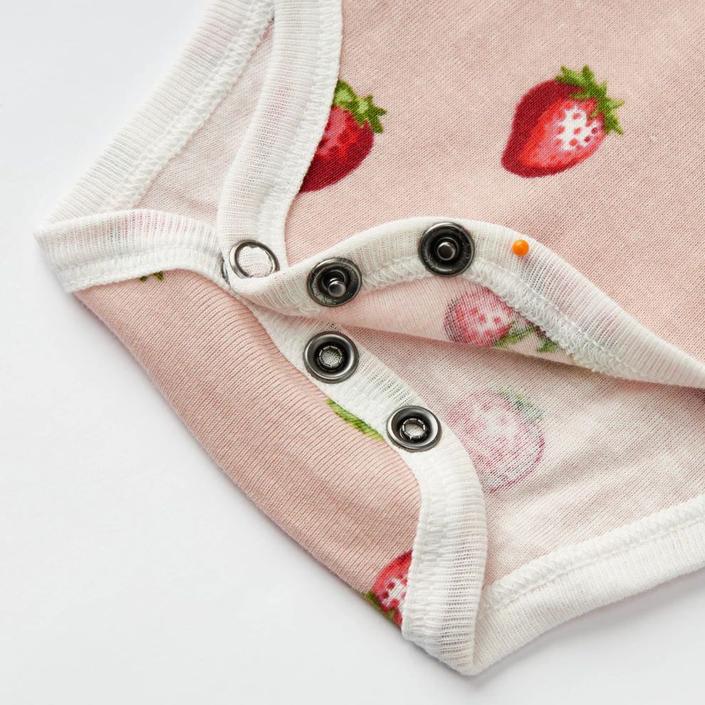 Milkbarn Strawberry Organic Cotton One Piece
