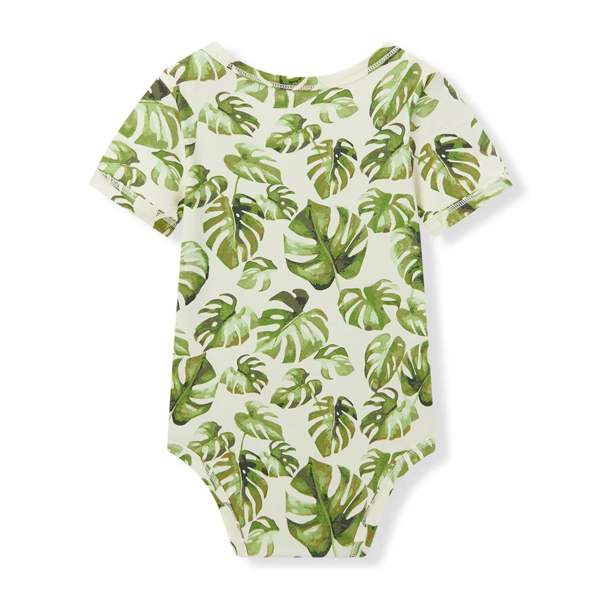 Milkbarn Cotton Stretch Short Sleeve One Piece