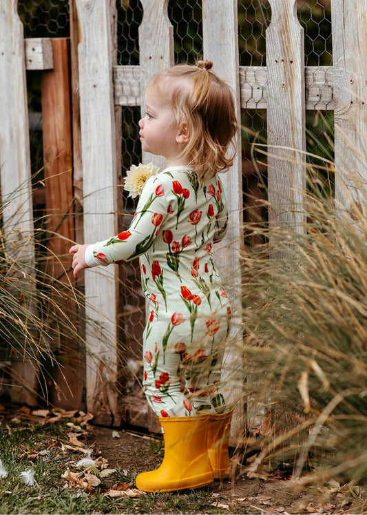 Milkbarn Luxe Stretch Zipper Footed Romper