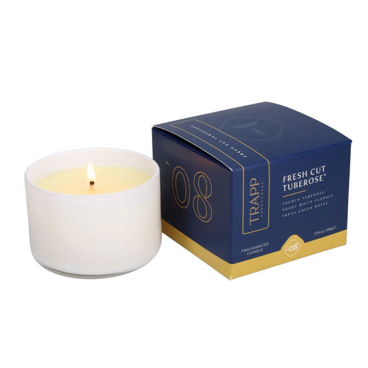 No. 08 Fresh Cut Tuberose Small Poured Candle