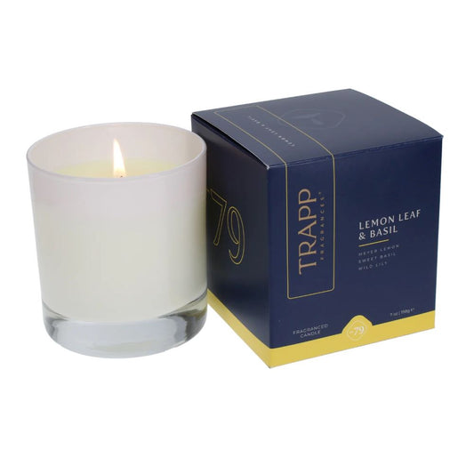 No. 79 Lemon Leaf & Basil Candle in Signature Box