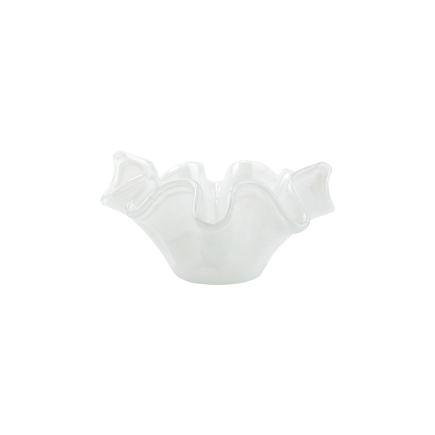 VIETRI Onda Glass White Small Bowl