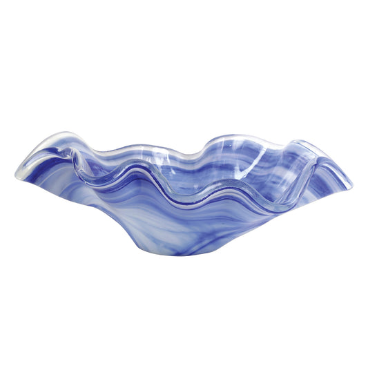 VIETRI Onda Glass Cobalt Large Bowl