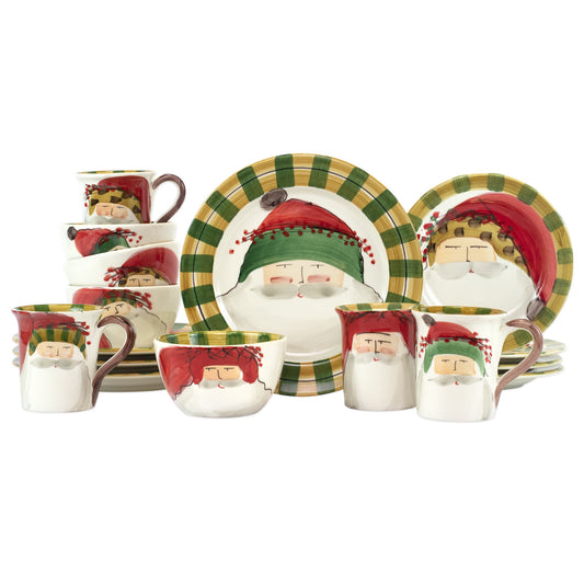 VIETRI Old St. Nick Assorted Sixteen-Piece Place Setting