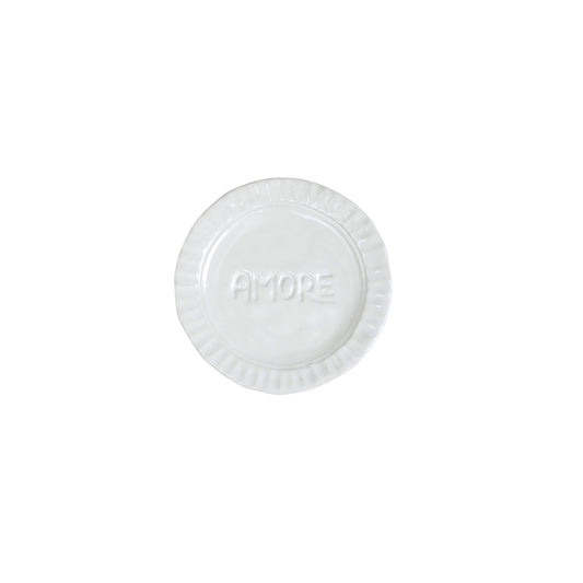 VIETRI Pietra Serena Amore Plate