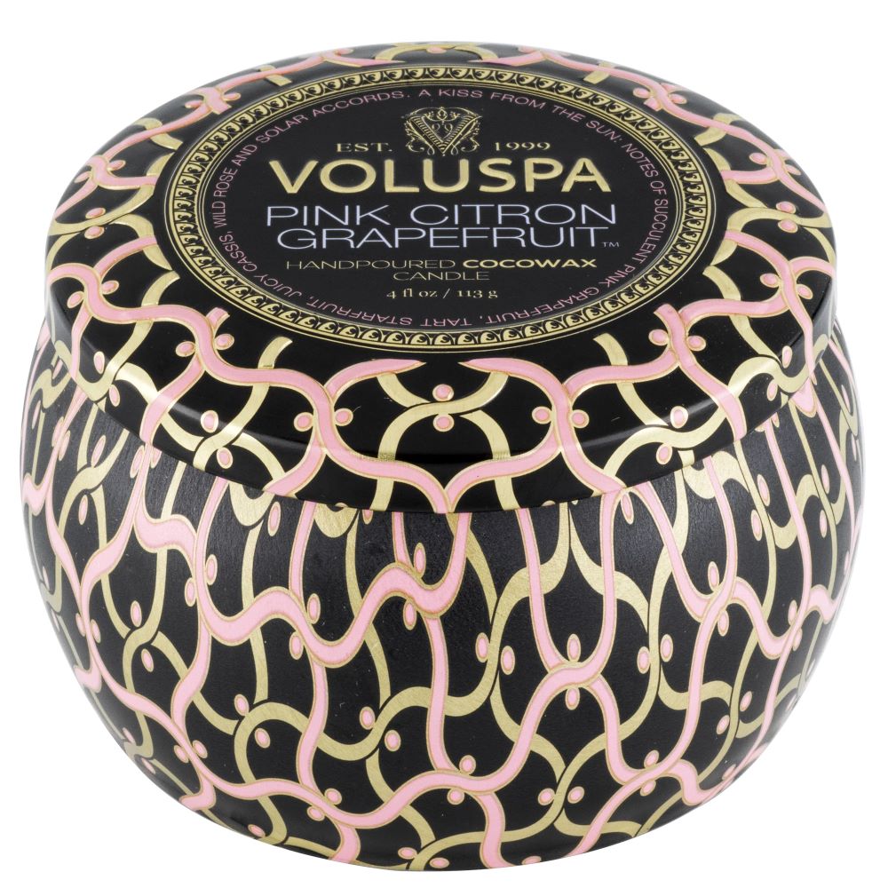 Voluspa Pink Citron Grapefruit Mini Tin Candle