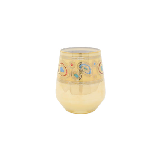 VIETRI Regalia Cream Stemless Wine Glass