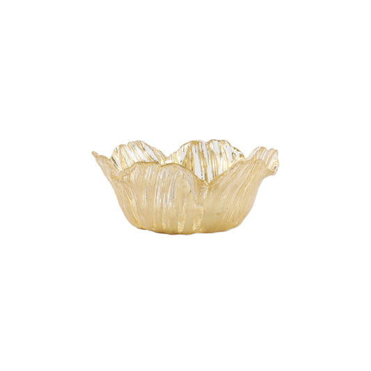 VIETRI Rufolo Glass Gold Flower Small Bowl