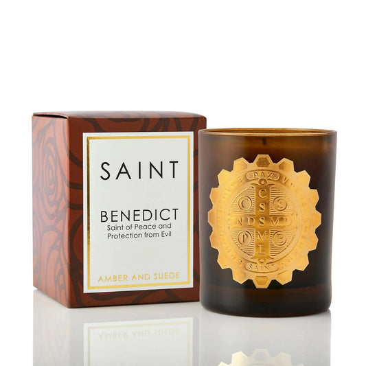 Saint Benedict Special Edition Candle | Amber and Suede