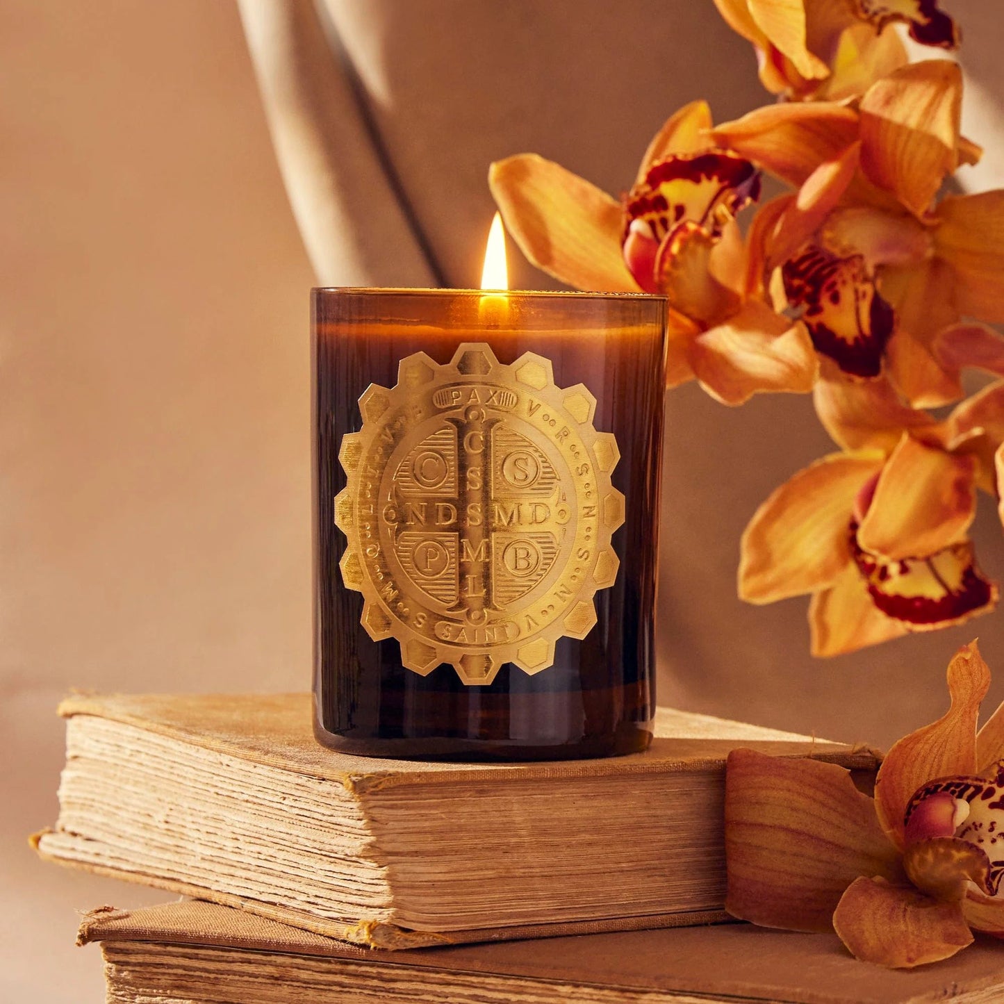 Saint Benedict Special Edition Candle | Amber and Suede
