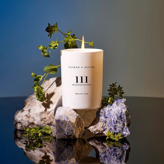 111 Candle / Manifestation: White Oud