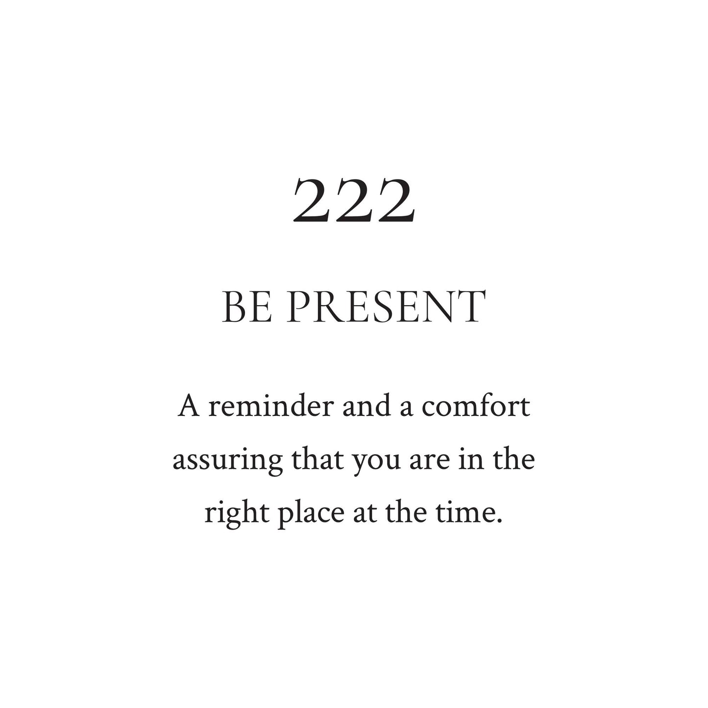 222 Candle / Be Present: Cashmere & Bergamot