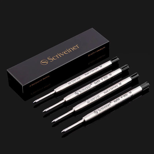 Scriveiner Black Ballpoint Ink Refills