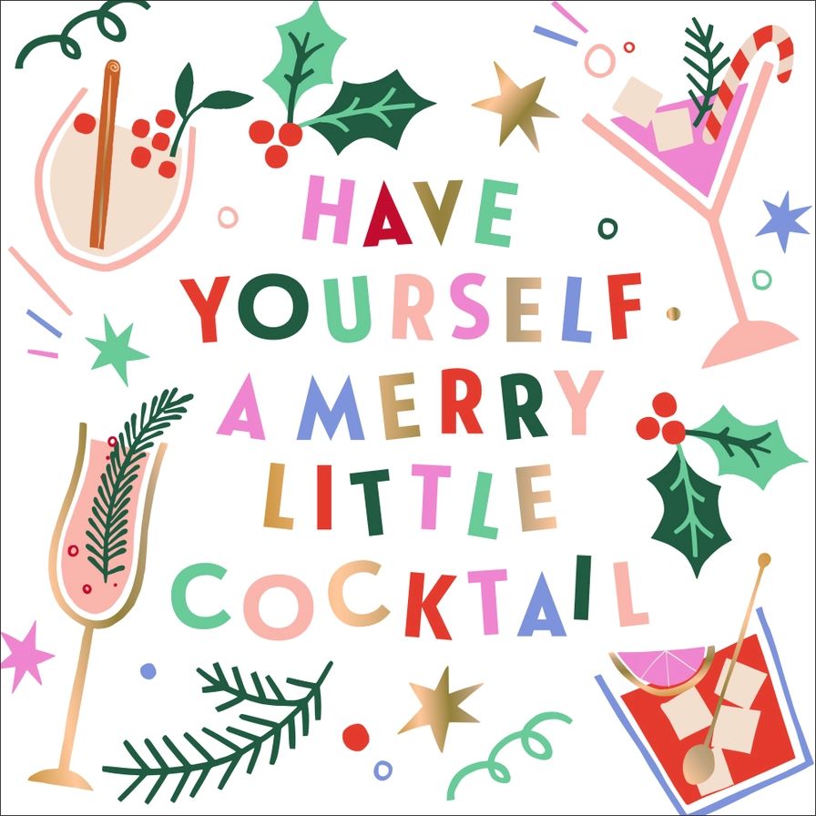 Holiday Funny Cocktail Napkins