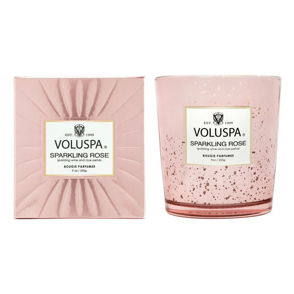 Voluspa Sparkling Rose Classic Boxed Candle