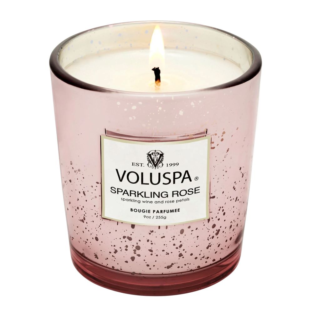 Voluspa Sparkling Rose Classic Boxed Candle