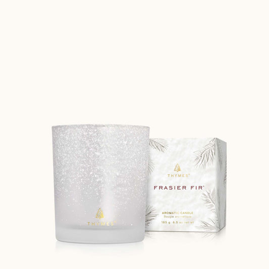 Thymes Frasier Fir Flocked Poured Candle