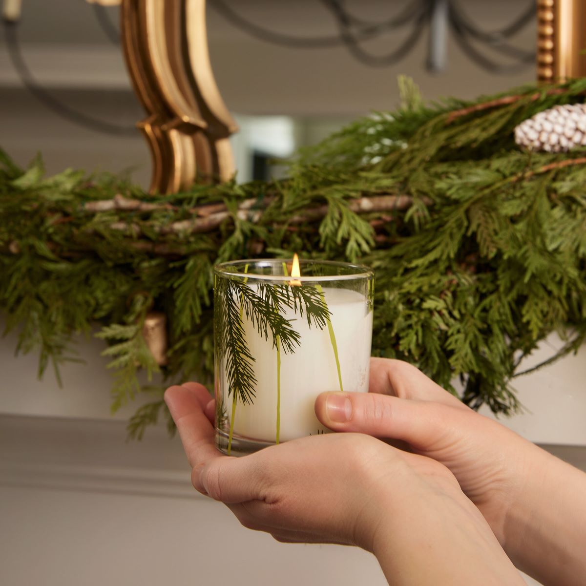 Thymes Frasier Fir Pine Needle Design Candle