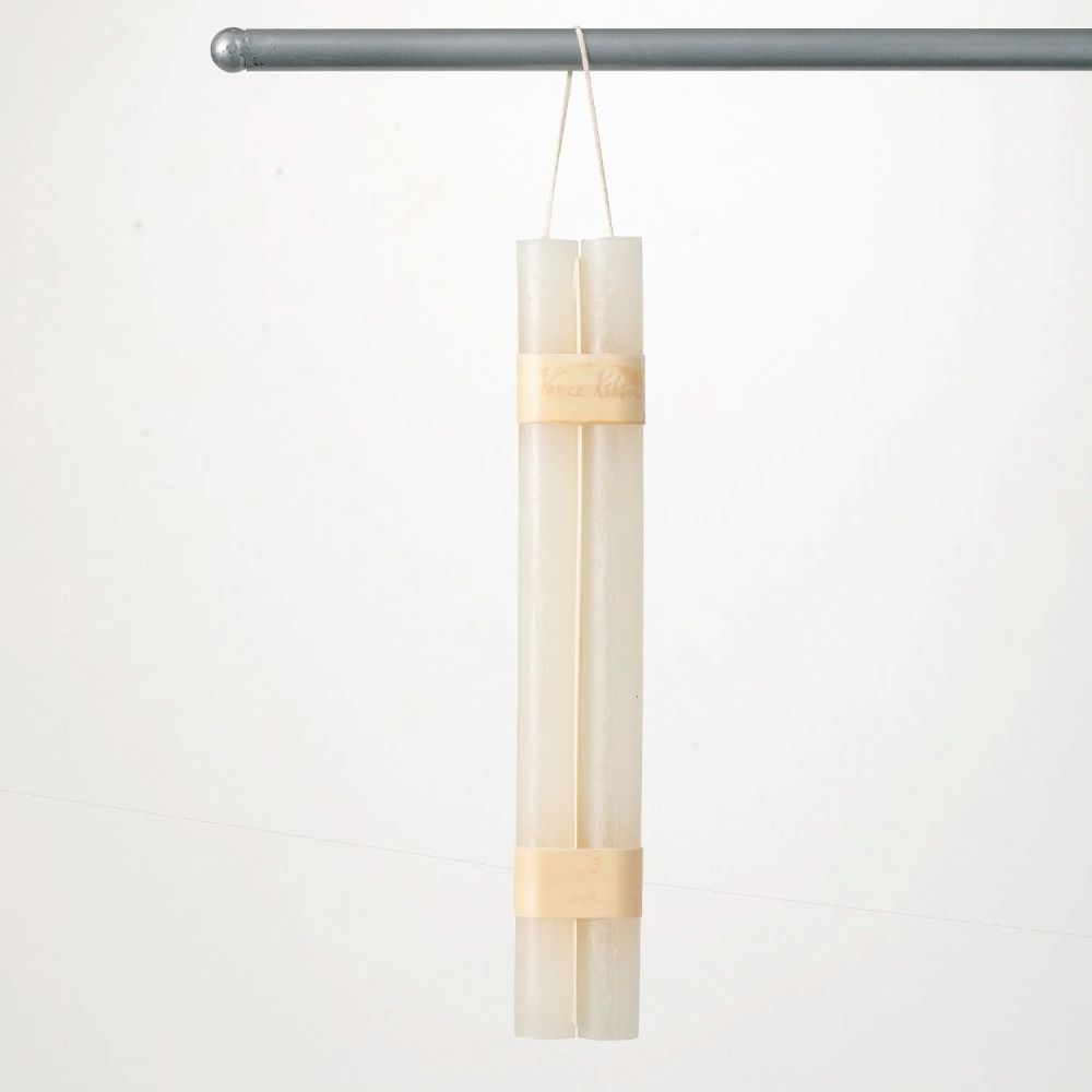 Hanging Timber Taper Candle Pair