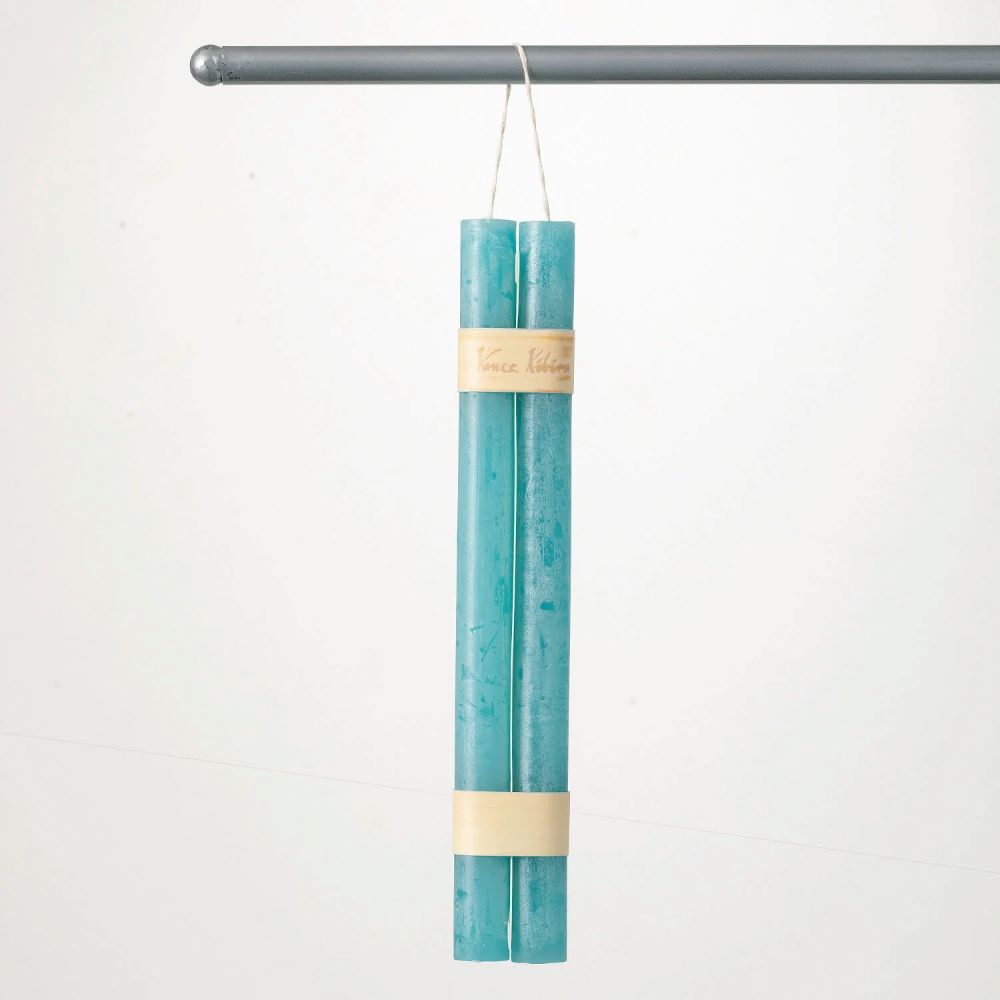 Hanging Timber Taper Candle Pair