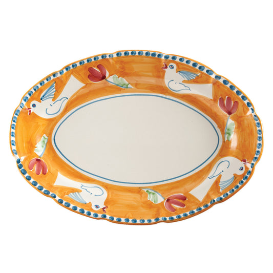 VIETRI Campagna Uccello Oval Platter