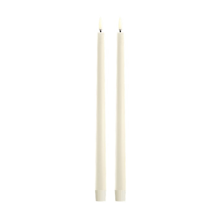 Uyuni LED Classic Taper Candles with Soft-Fit Cap 0.9 x 12.6"