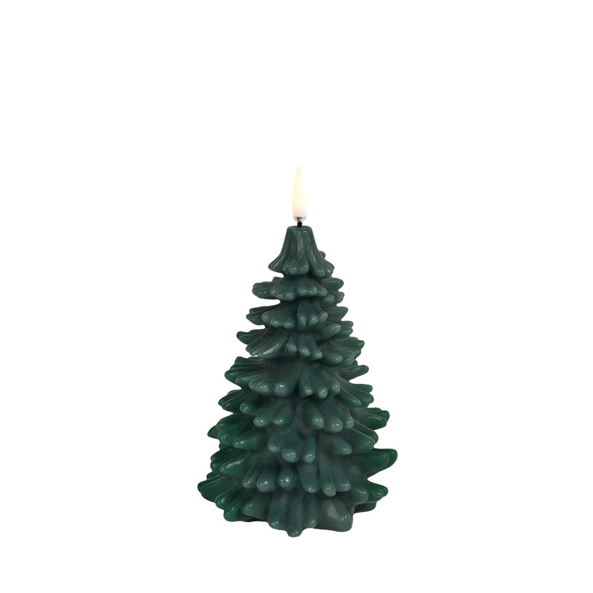 Uyuni Pine Green Christmas Tree Candle W10 x H15cm