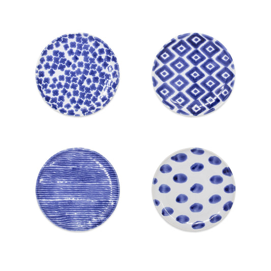 viva by VIETRI Santorini Assorted Cocktail Plates - Set of 4