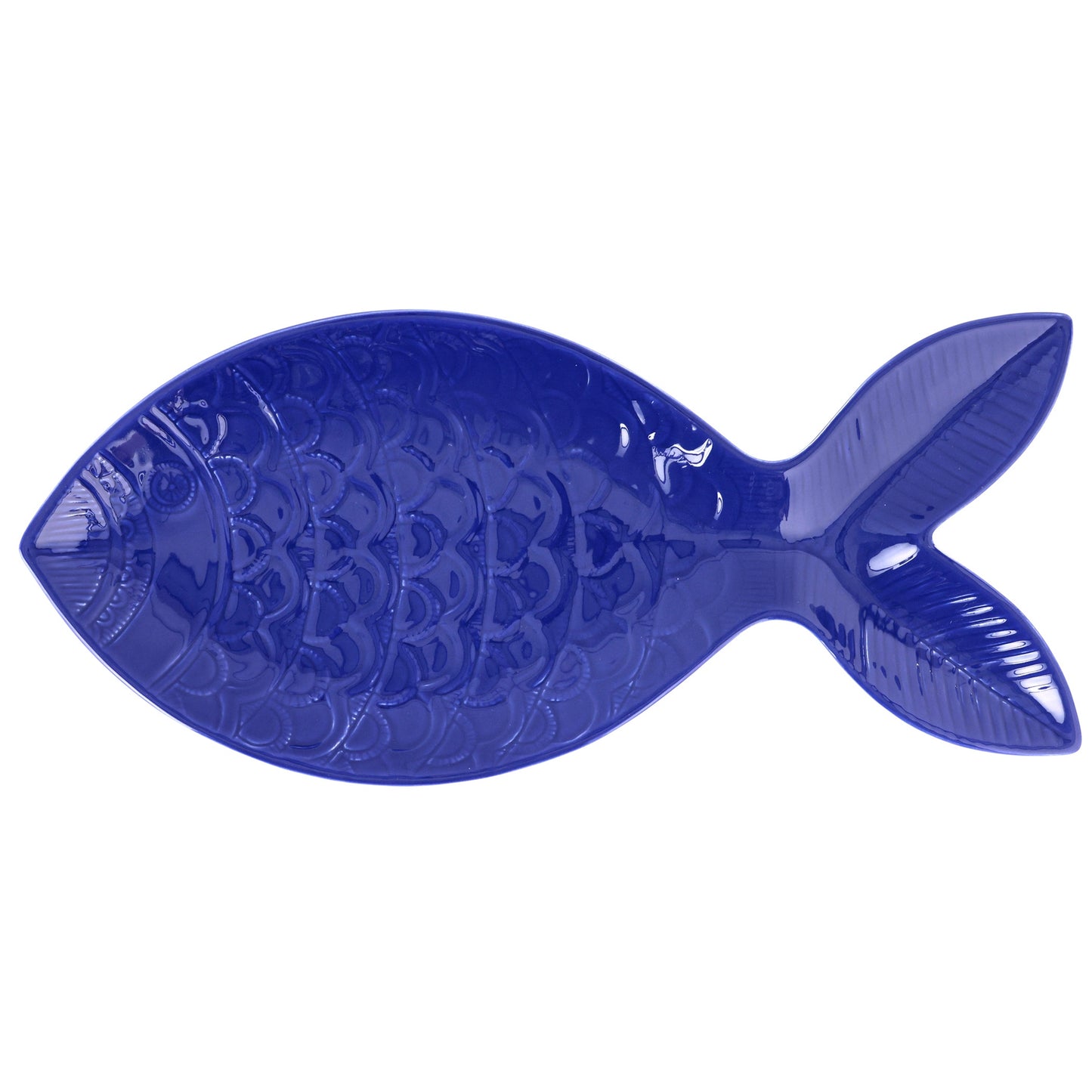 viva by VIETRI Santorini Large Cobalt Figural Fish Platter