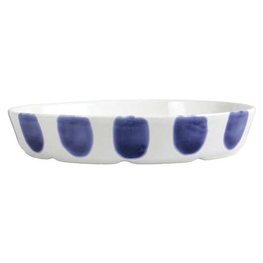 viva by VIETRI Santorini Dot Oval Baker