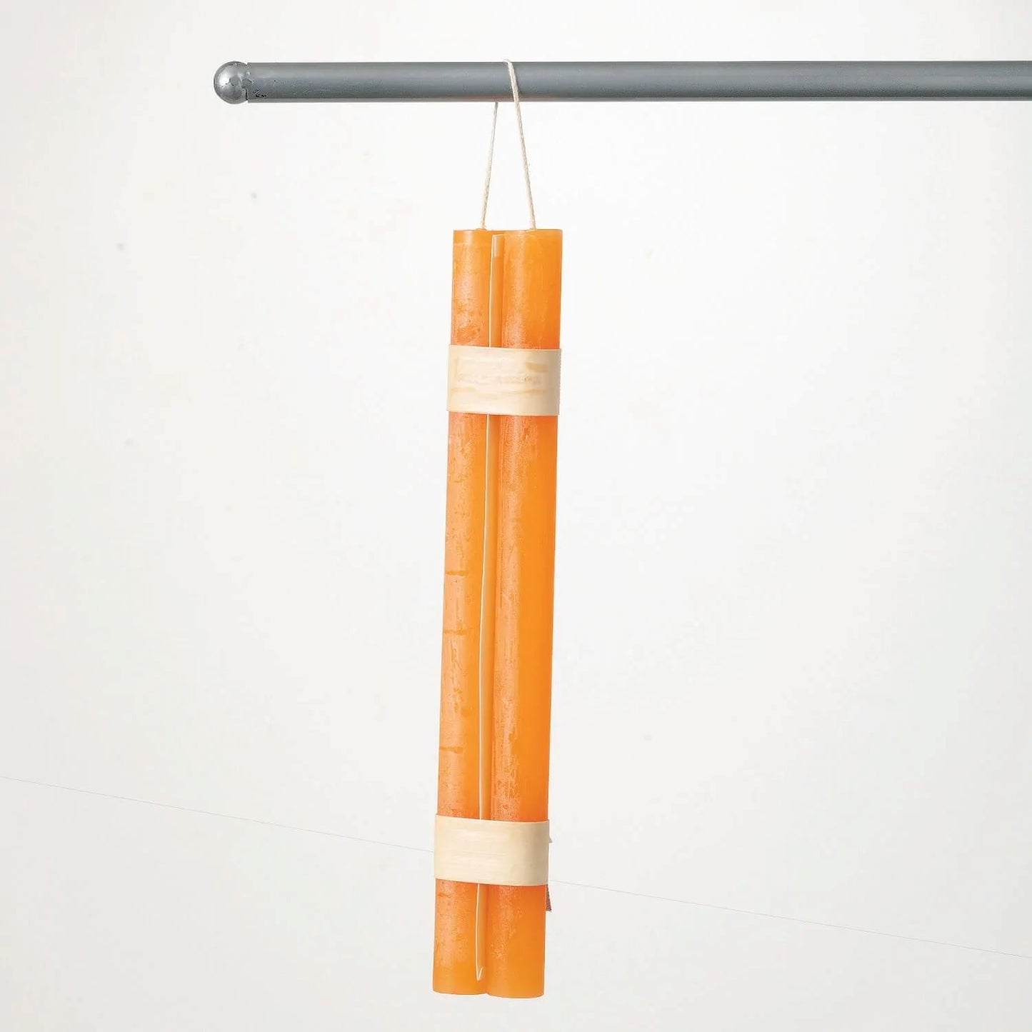 Hanging Timber Taper Candle Pair