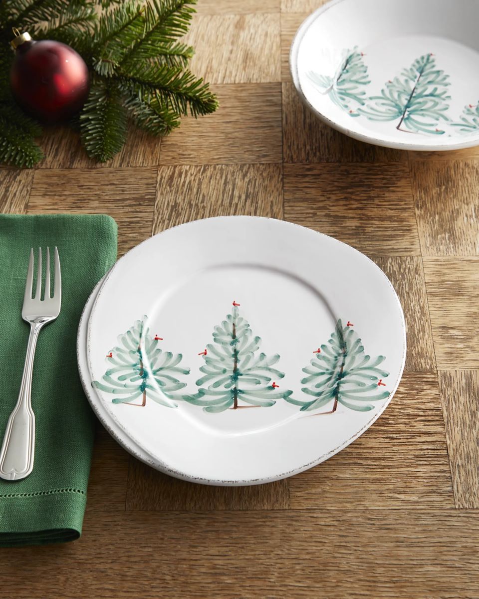 Vietri Lastra Holiday Salad Plate