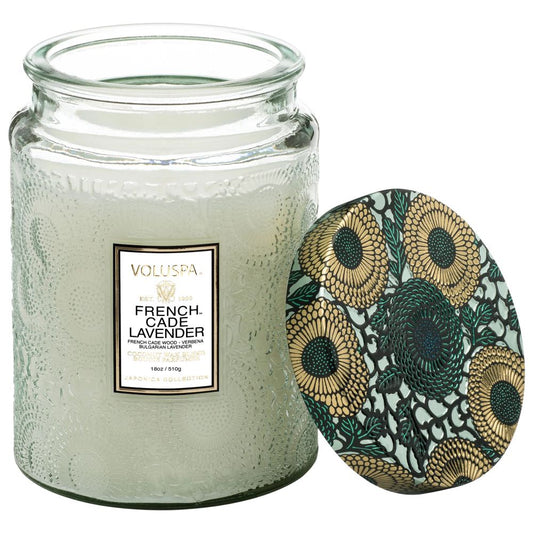 French Cade & Lavender Large Jar Candle