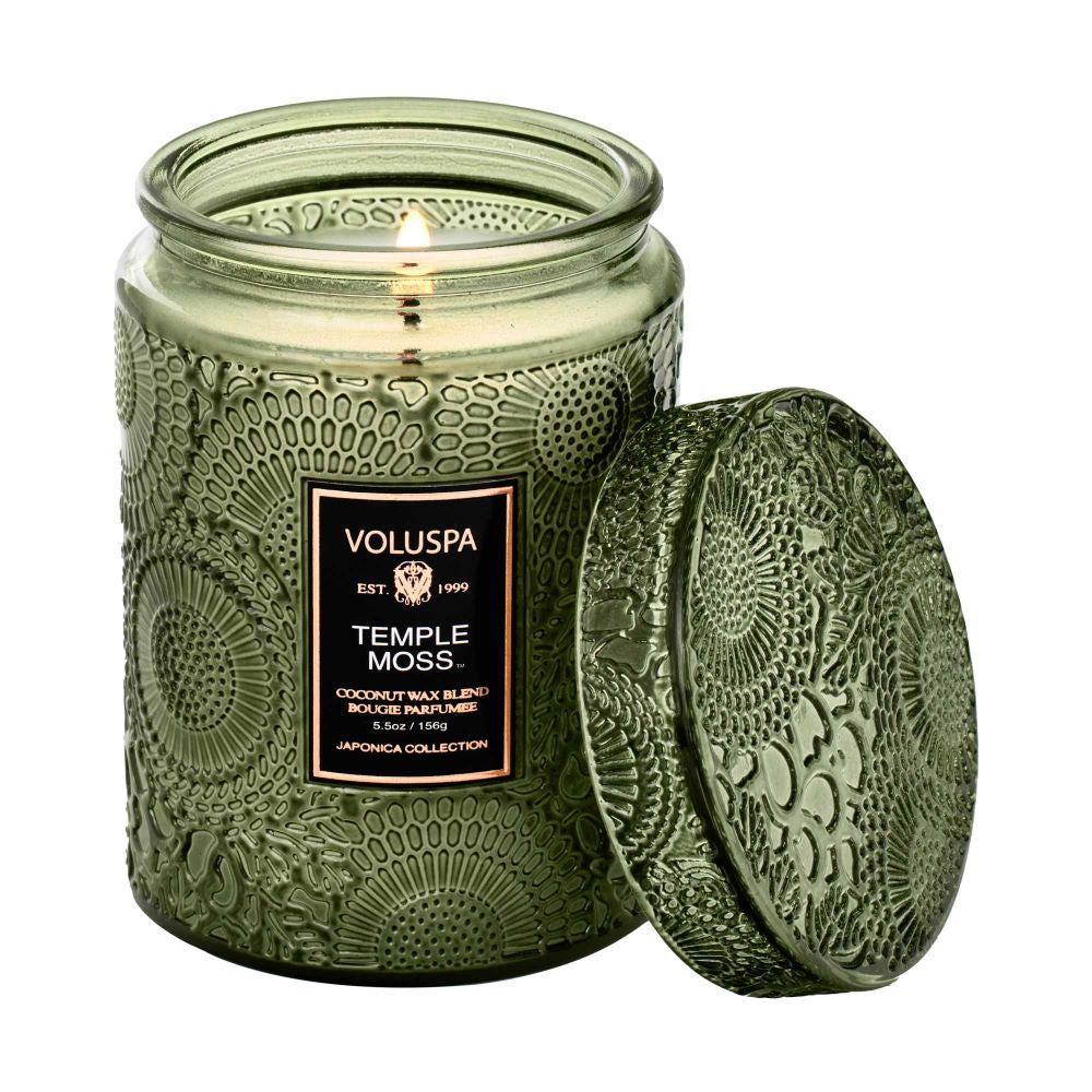 Voluspa Temple Moss Small Jar Candle