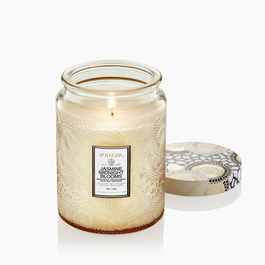 Voluspa Jasmine Midnight Blooms Large Jar Candle