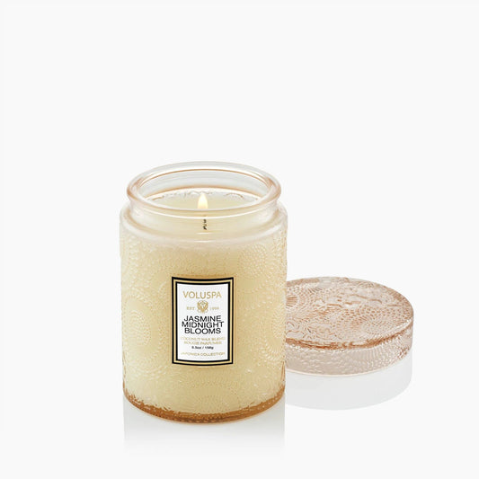 Voluspa Jasmine Midnight Blooms Small Jar Candle