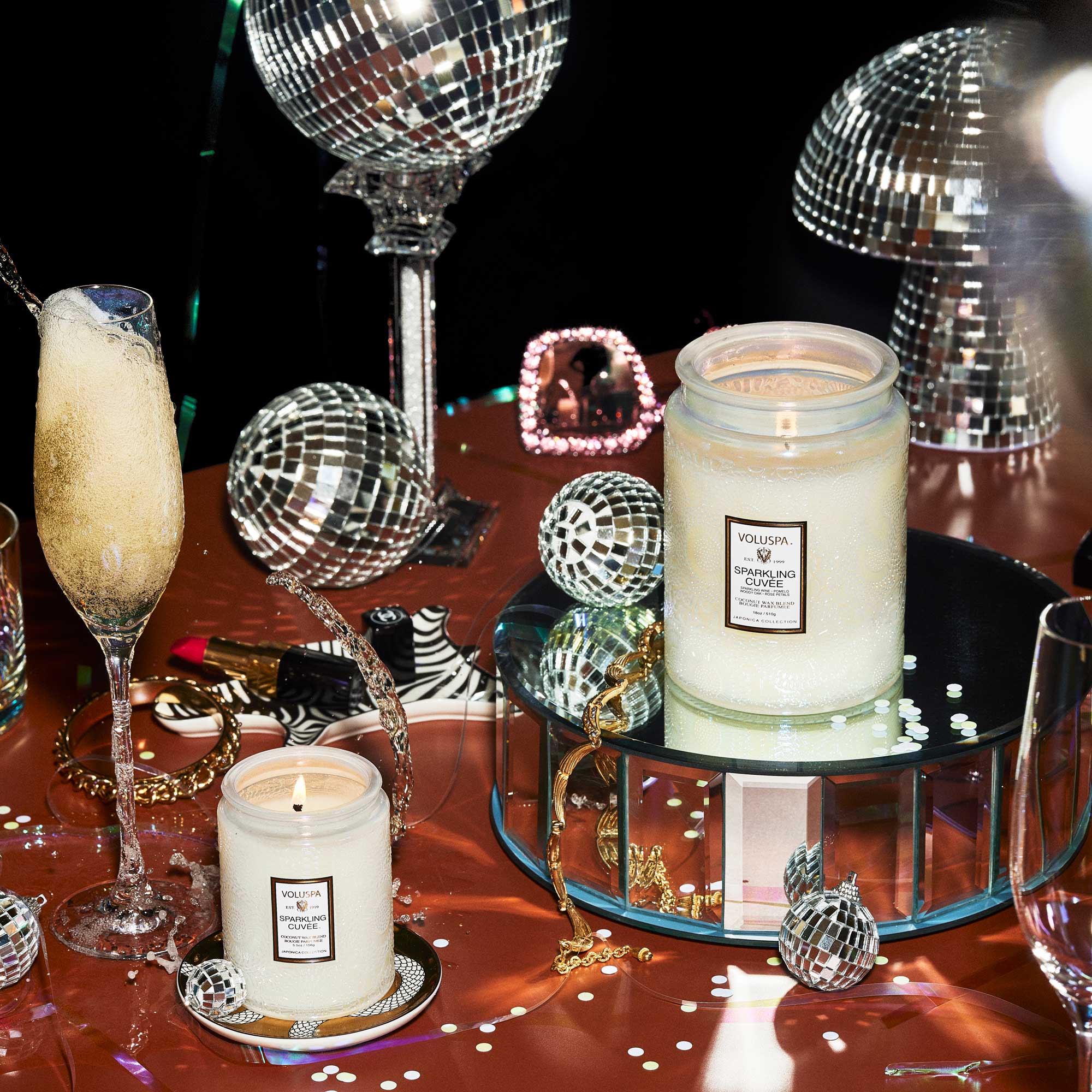 Voluspa Sparkling Cuvée Large Jar Candle - Thumbnail 4