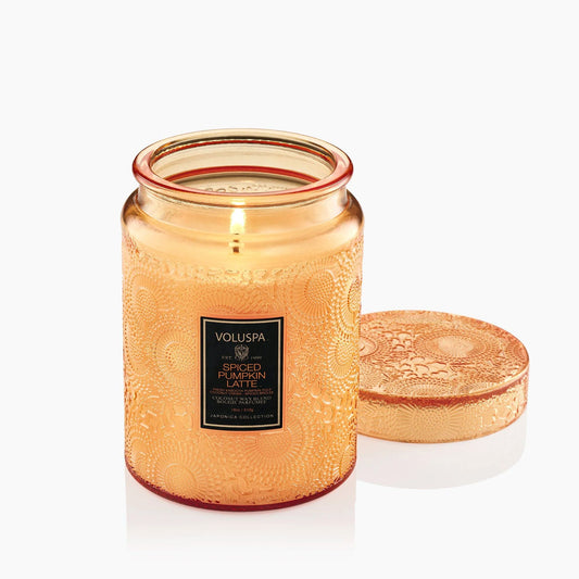 Voluspa Spiced Pumpkin Latte Large Jar Candle
