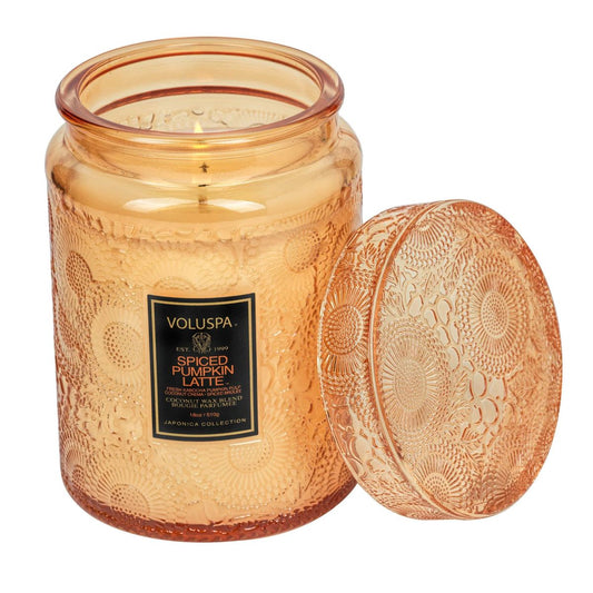 Voluspa Spiced Pumpkin Latte Large Jar Candle