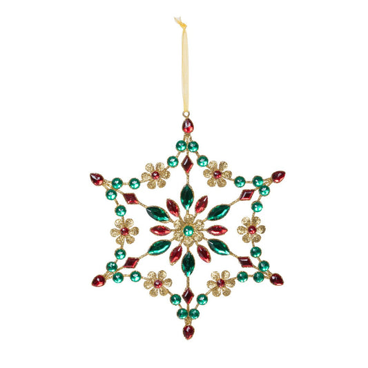 Holiday Cheer Gem Starburst Ornament