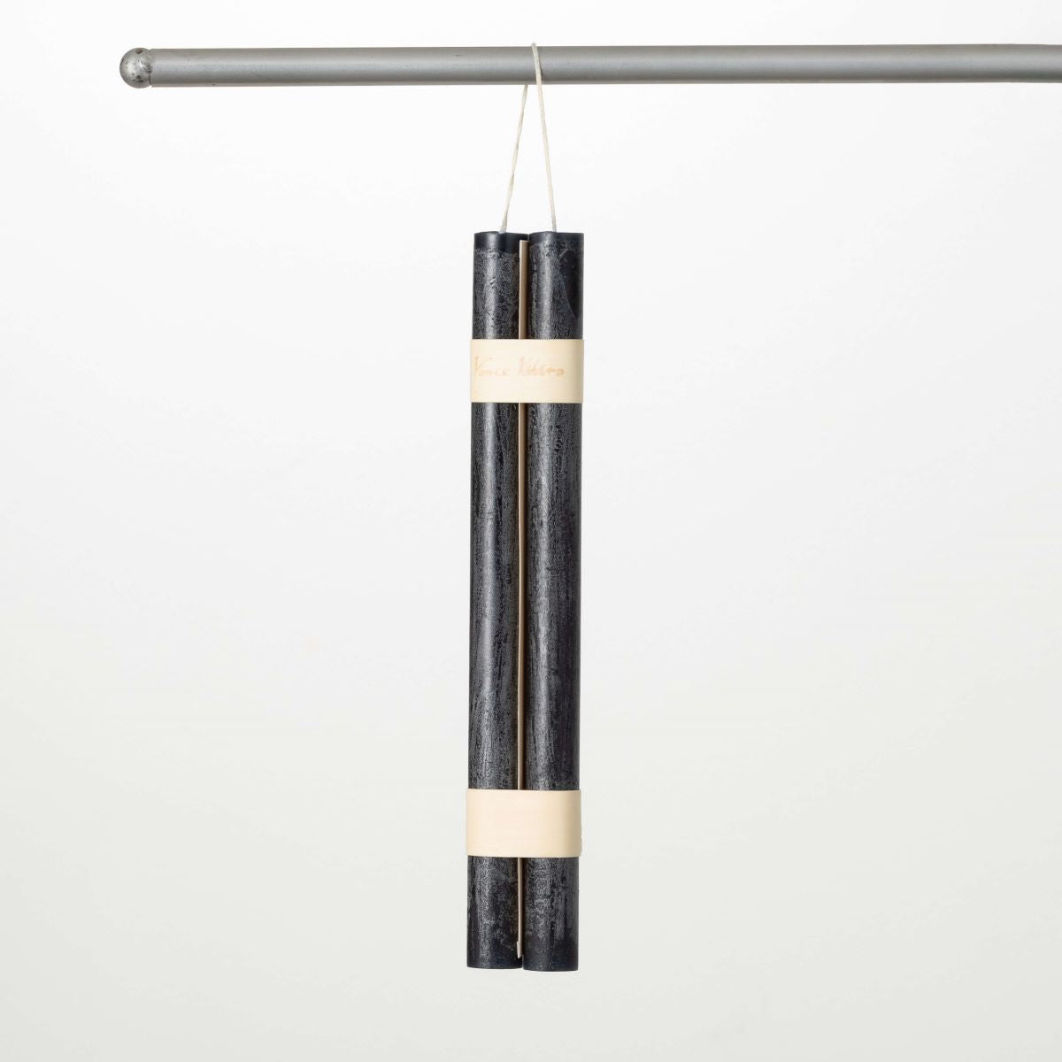 Hanging Timber Taper Candle Pair