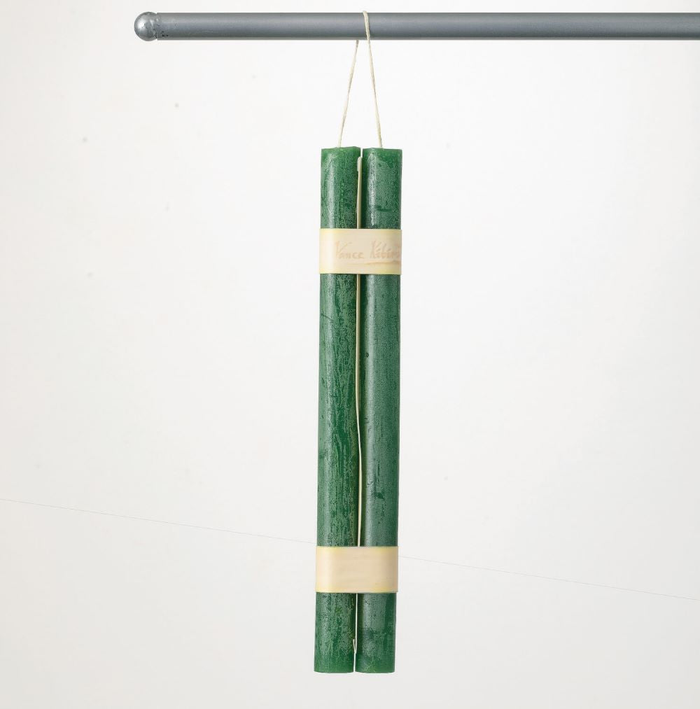 Hanging Timber Taper Candle Pair