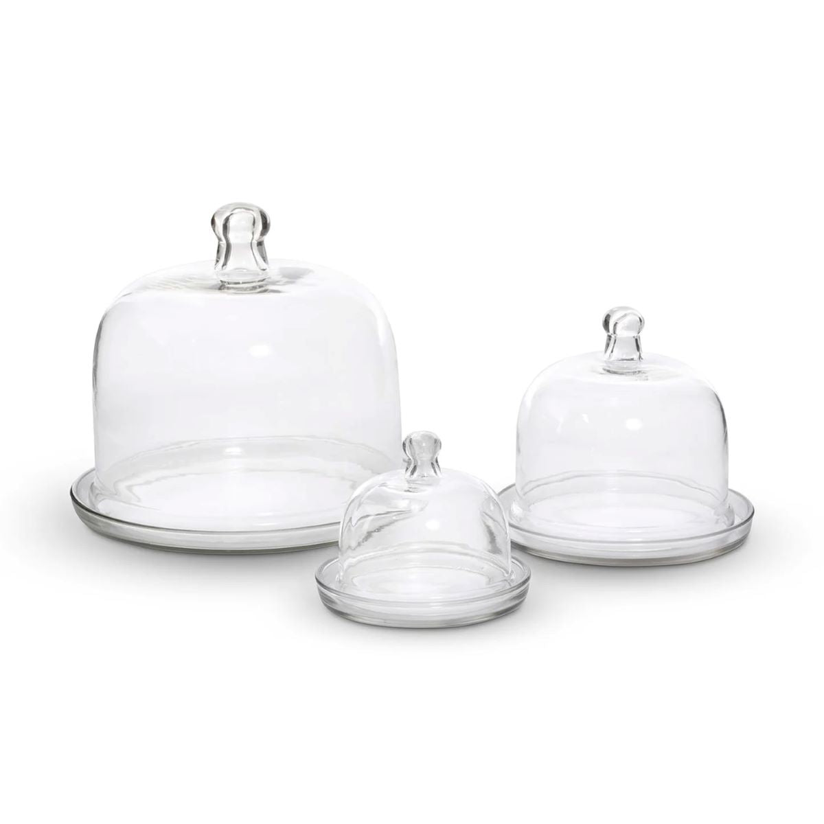 Glass Cake and Pastry Dome | Set of 3